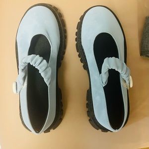 light blue summer shoes.  new, very cute  and comportable.